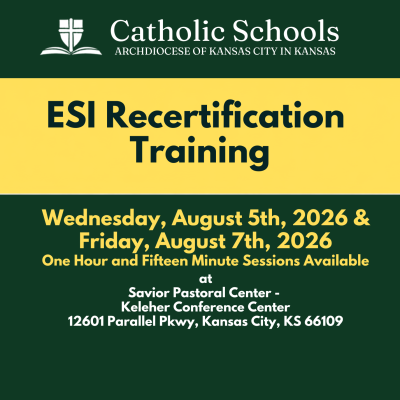 ESI Recertification Training 2026 - Website Graphic